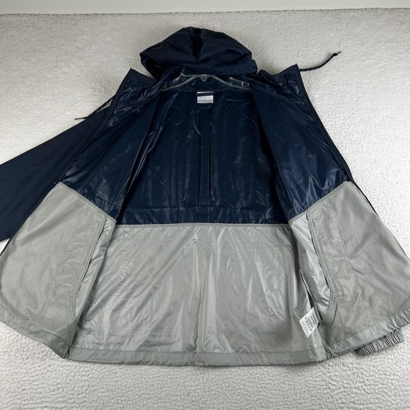 Philadelphia Union Jacket Womens Medium Blue Gray MLS Soccer Windbreaker Hooded - Picture 8 of 15